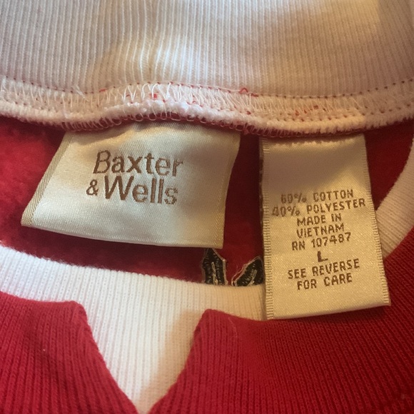 Vintage 90s Red Felt Snowman Appliqué Graphic Crewneck Ugly Christmas Sweatshirt - Picture 16 of 16